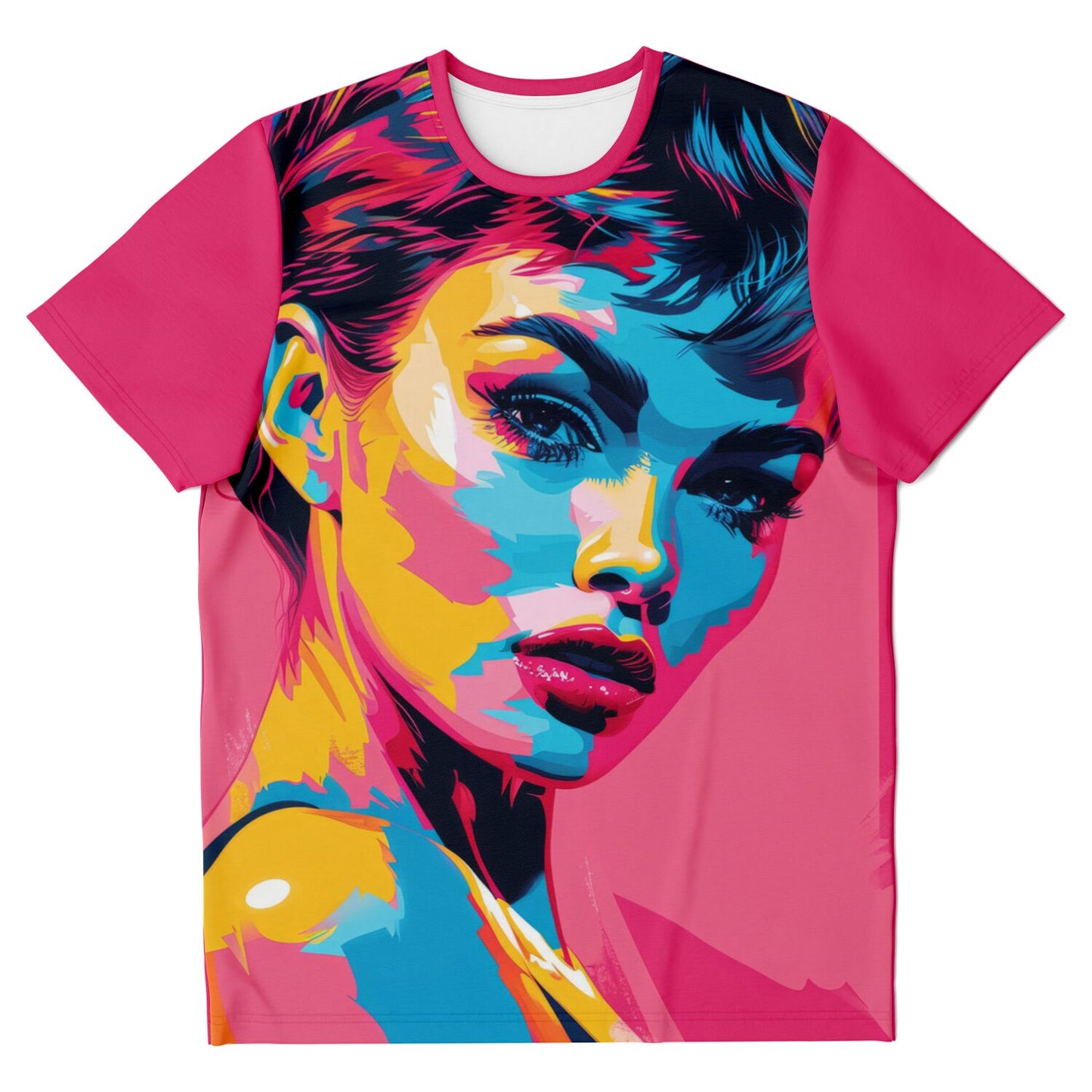 Vibrant Pop Art Portrait Women's T-Shirt