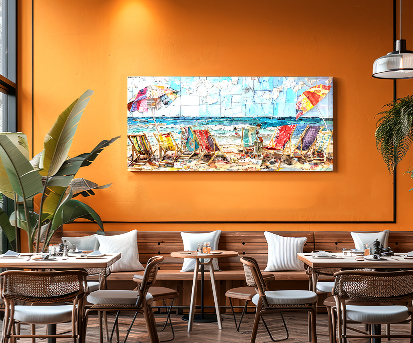 Summer Seaside Mosaics: Beach Day Tapestry