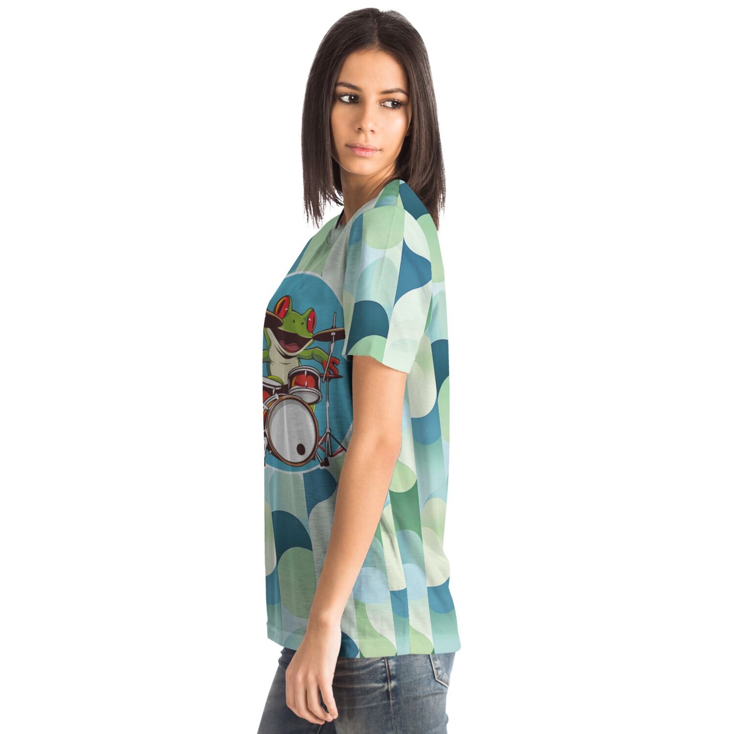Drumming Frog Retro Groove T-Shirt