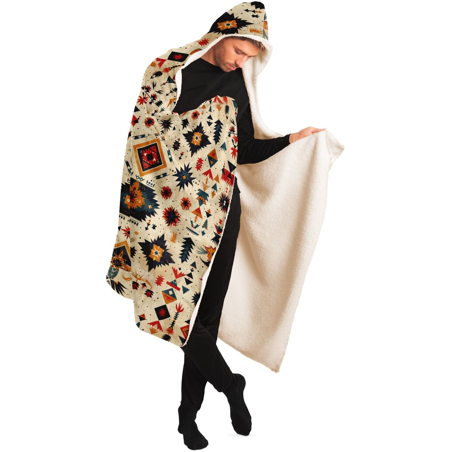 Southwestern Aztec Hooded Blanket