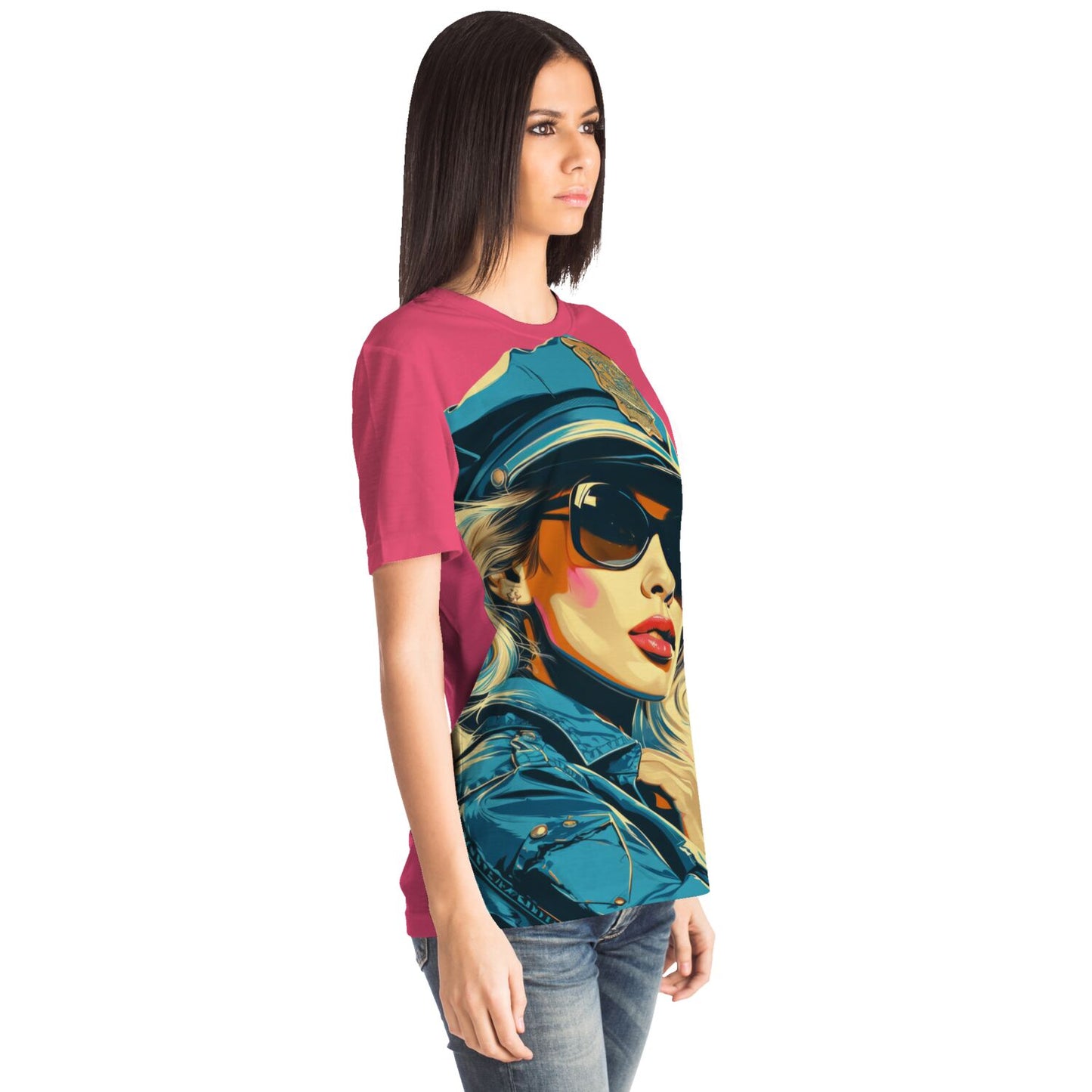 Pop Art Police Officer Women's T-Shirt