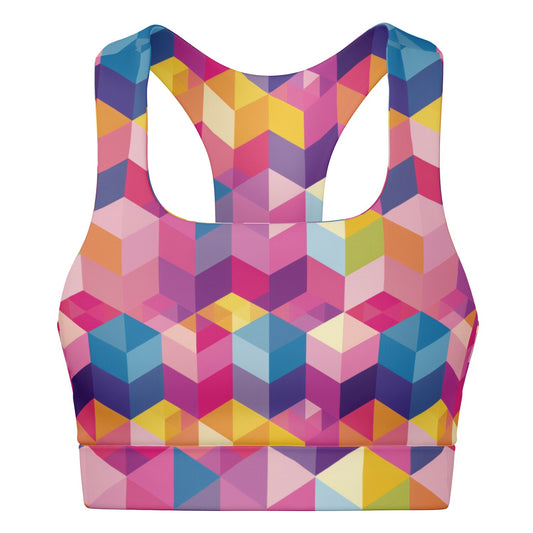 Kaleidoscope Dreams Padded Sports Bra