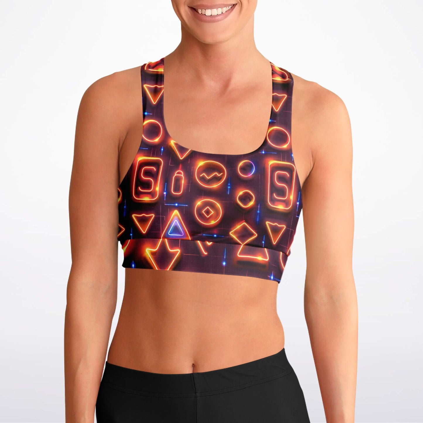 Neon Glow Sports Bra