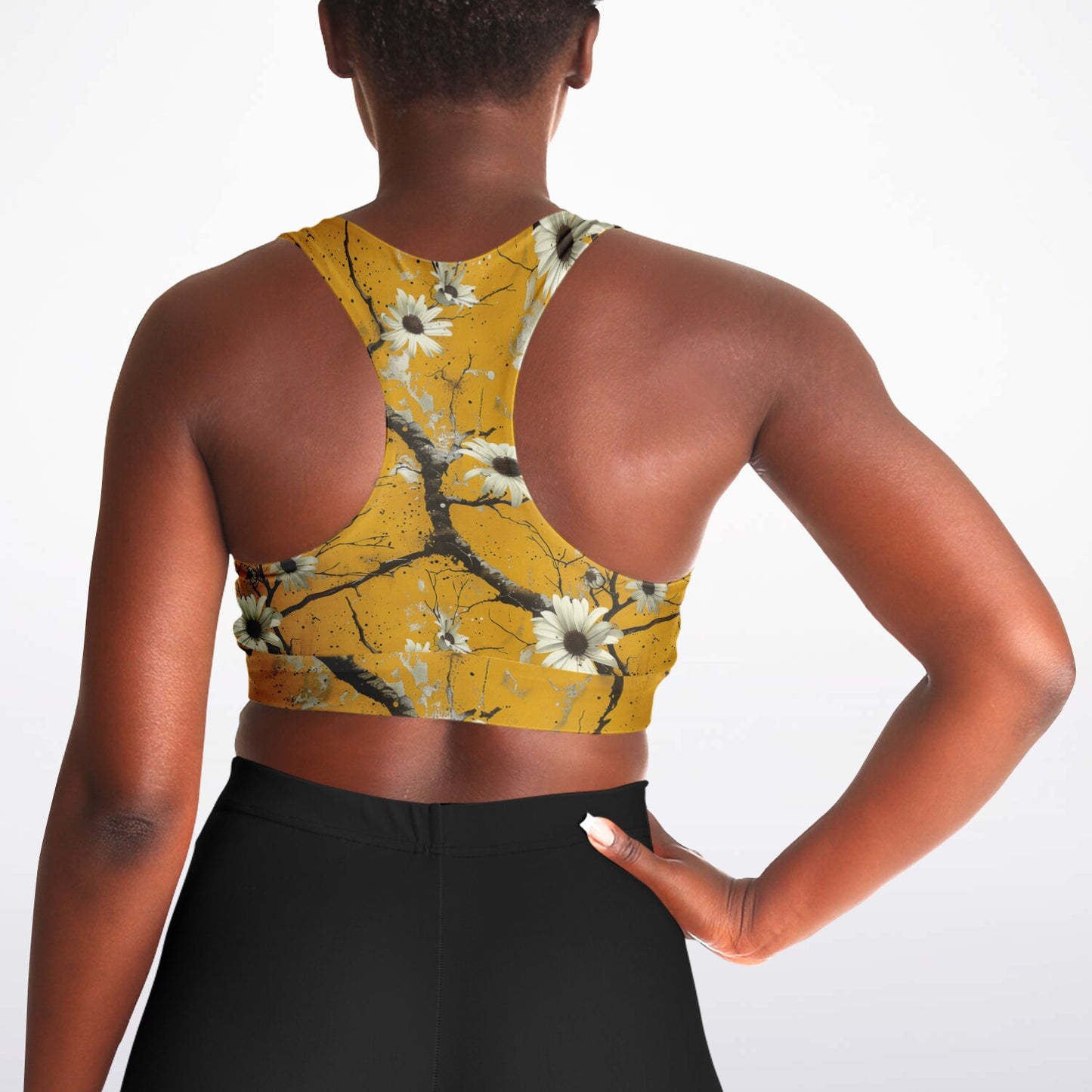 Sun-Kissed Daisy Sports Bra