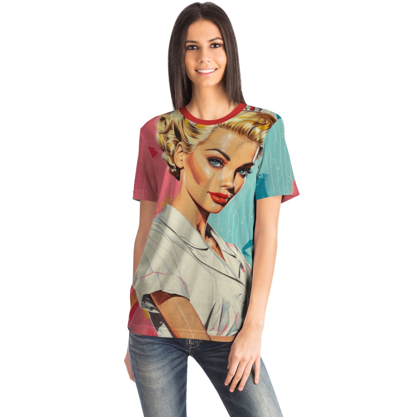 Retro Nurse Pop Art T-Shirt