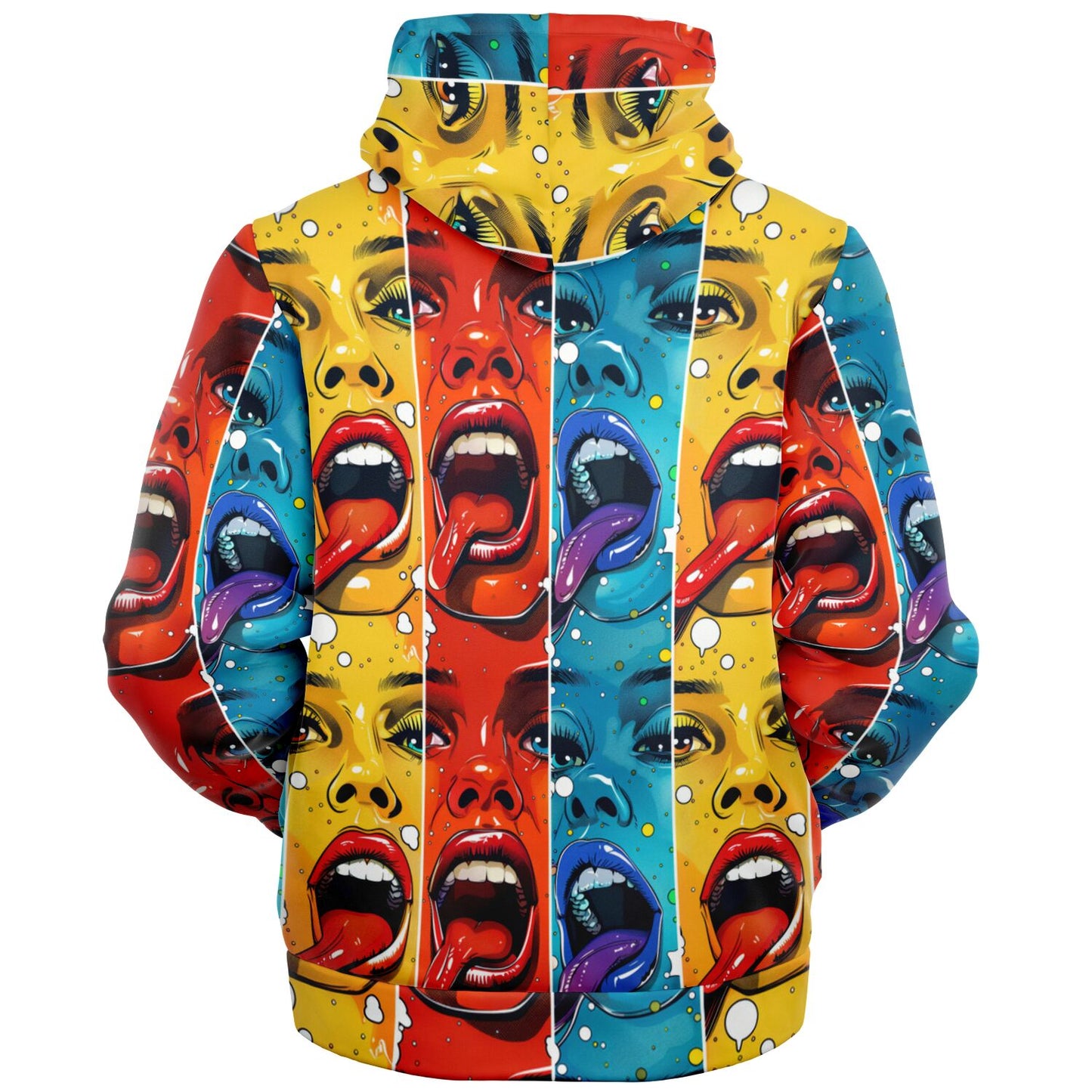 Pop Art Expressions Microfleece Zip hoodie - AOP