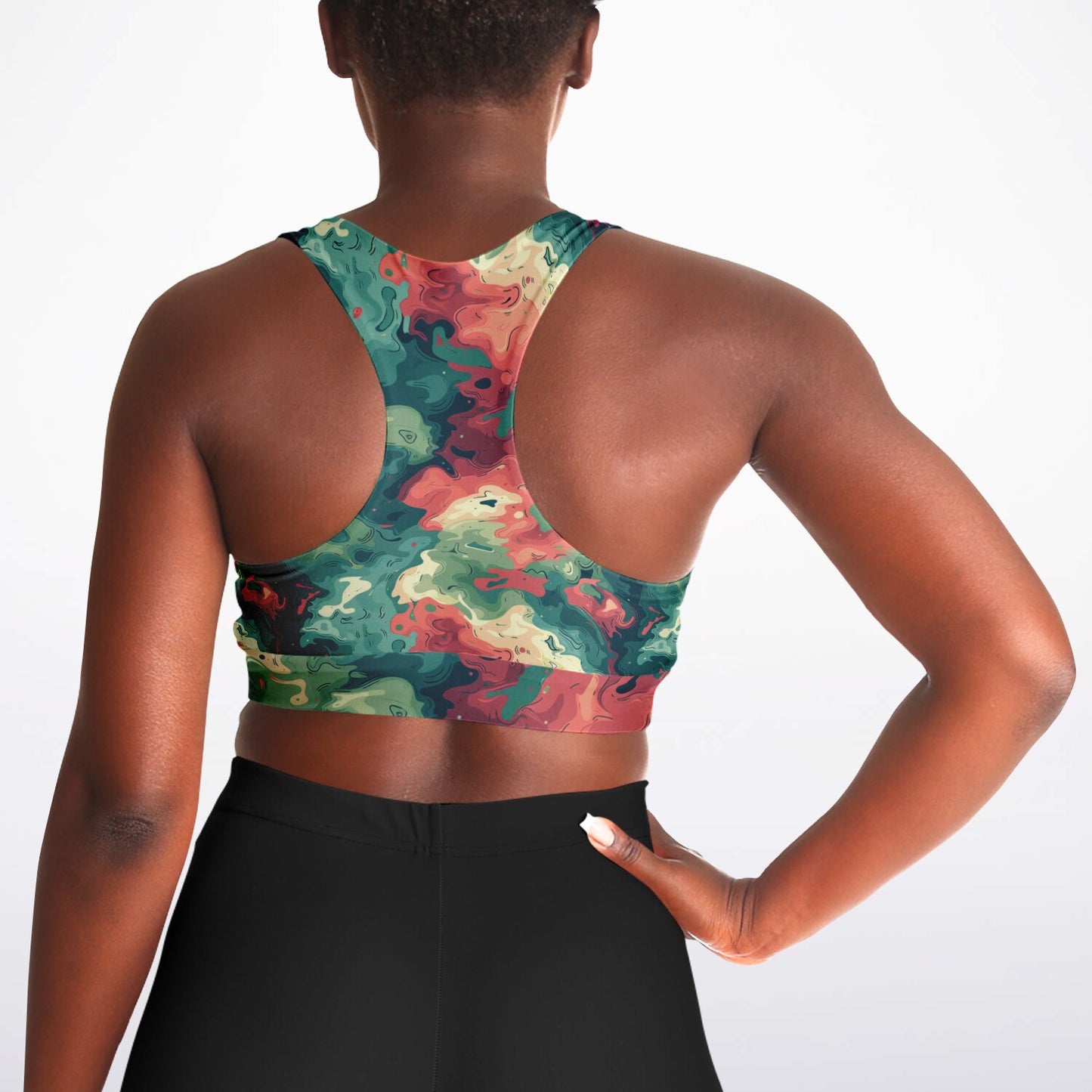 Camouflage Camo Padded Sports Bra