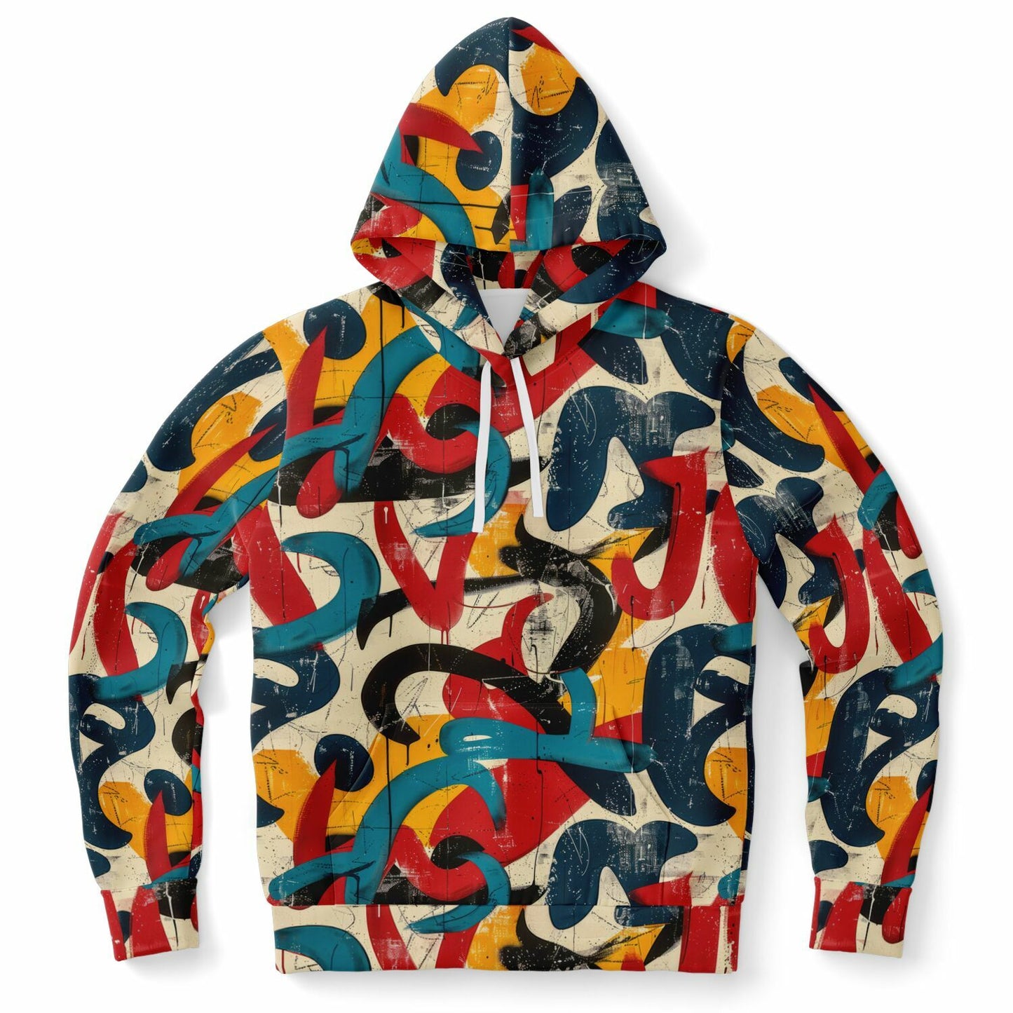 Urban Graffiti Pullover Fashion Hoodie - AOP