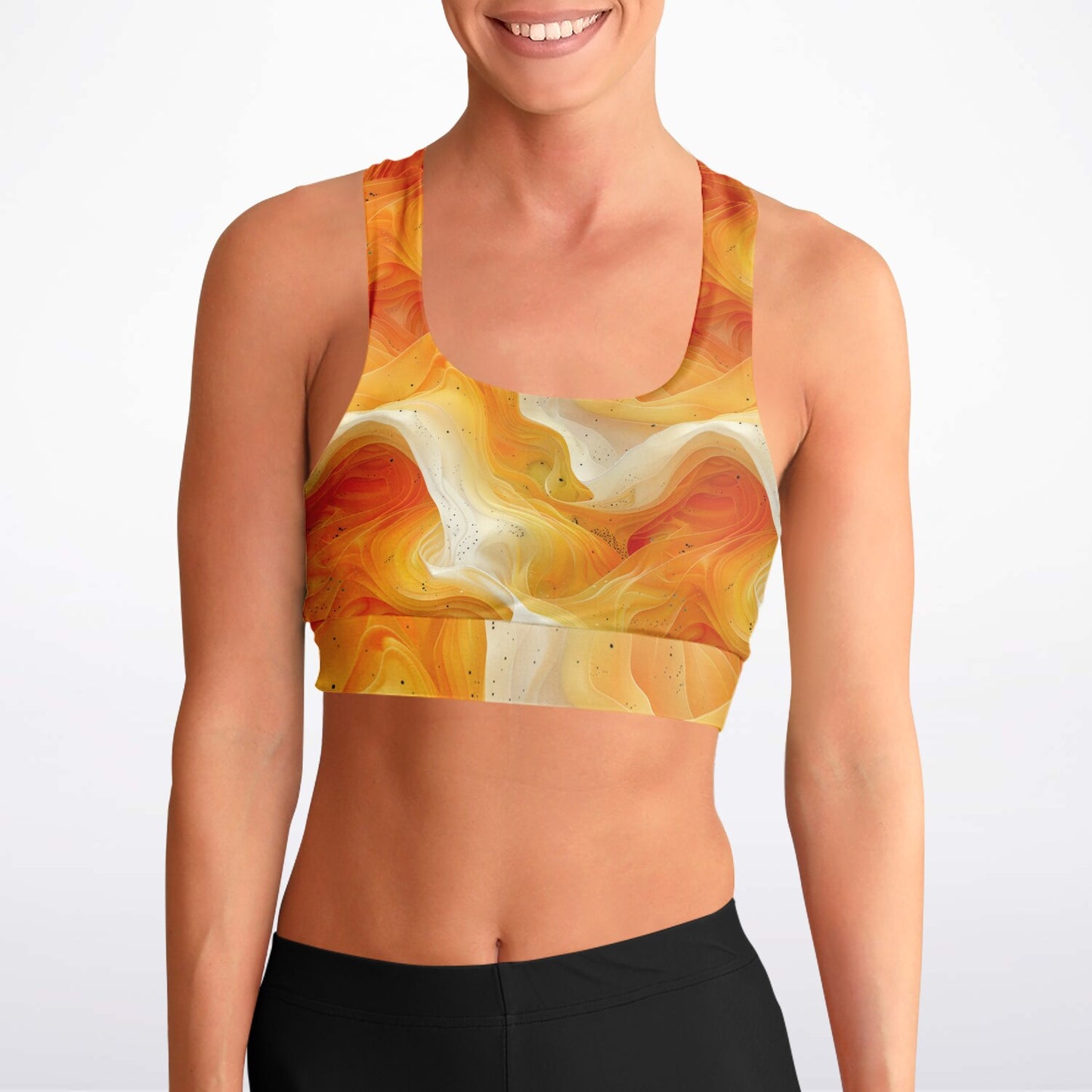 Smokey Lava Swirl Sports Bra