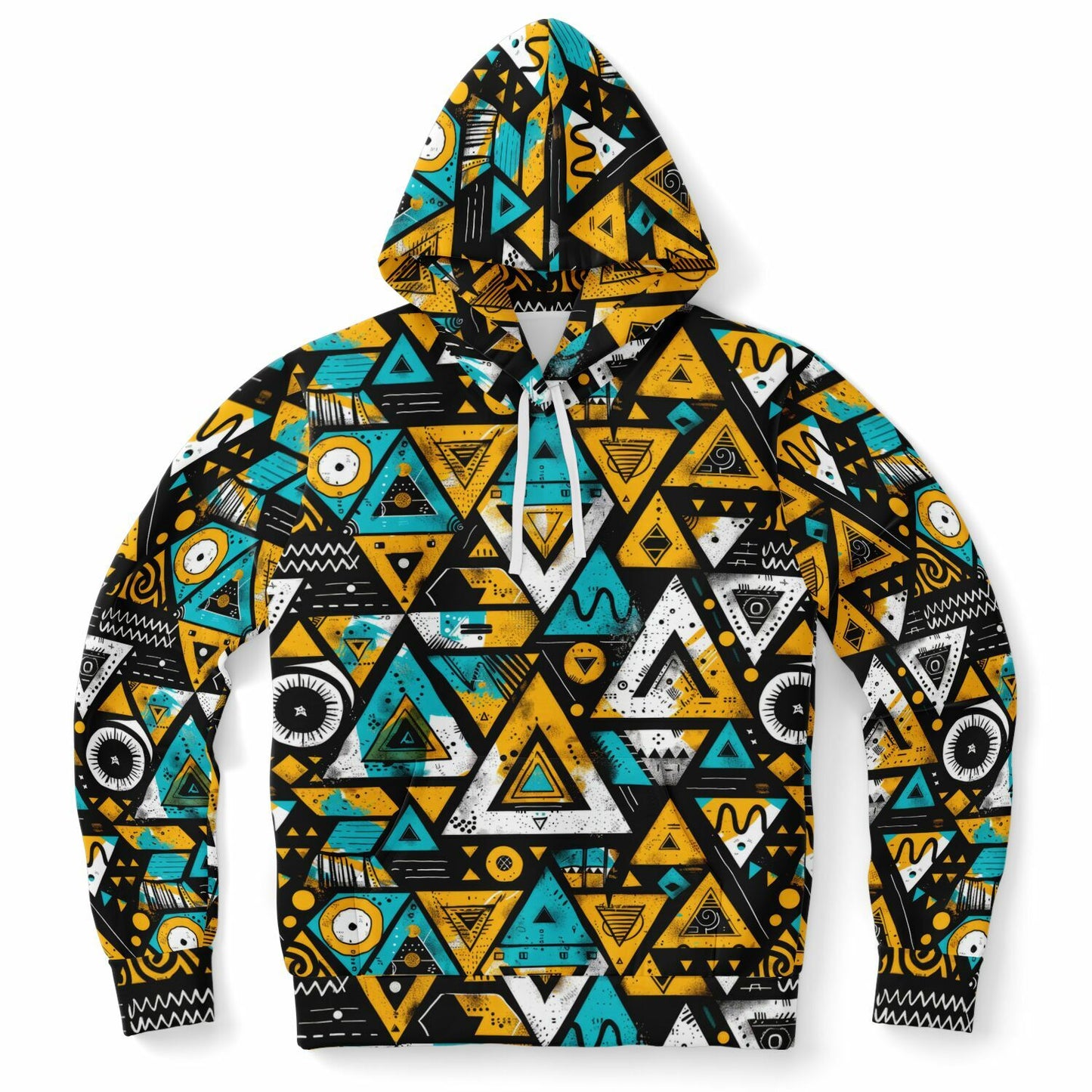 Geometric Pop Pullover Fashion Hoodie - AOP