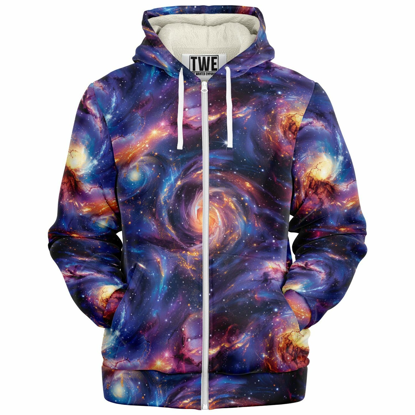 Cosmic Galaxy Microfleece Zip hoodie - AOP