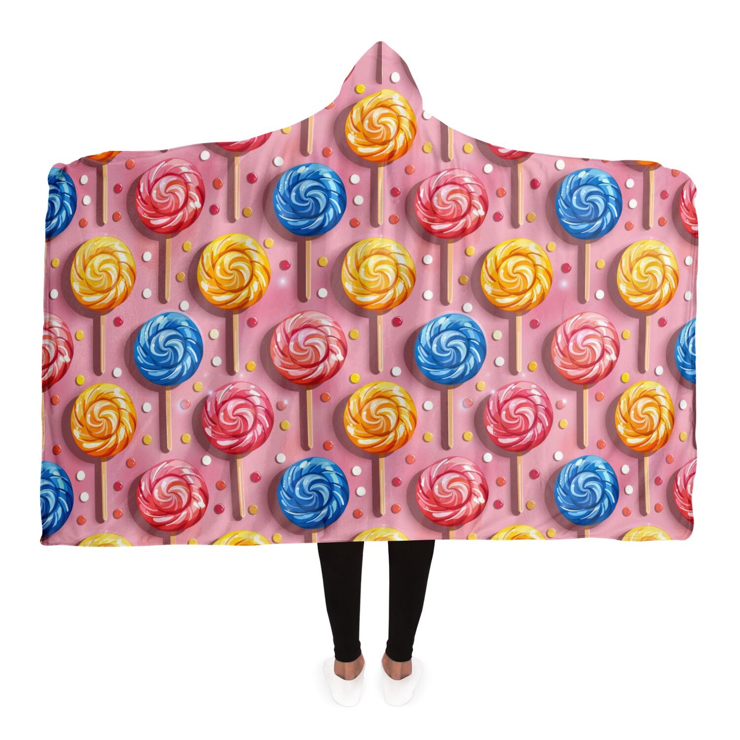 Candy Swirl Delight Hooded Blanket