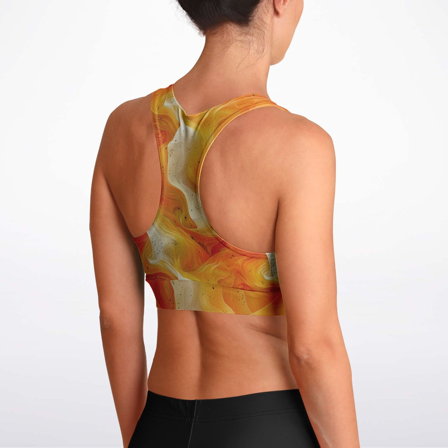 Smokey Lava Swirl Sports Bra