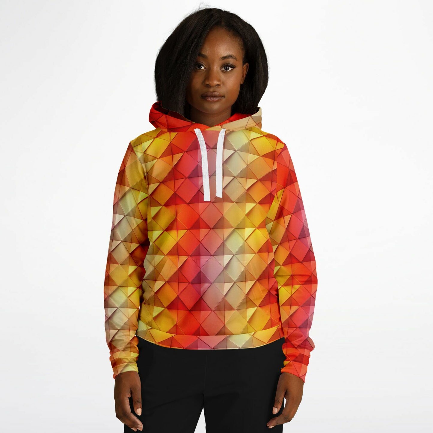 Geometric Sunset Unisex Hoodie - AOP