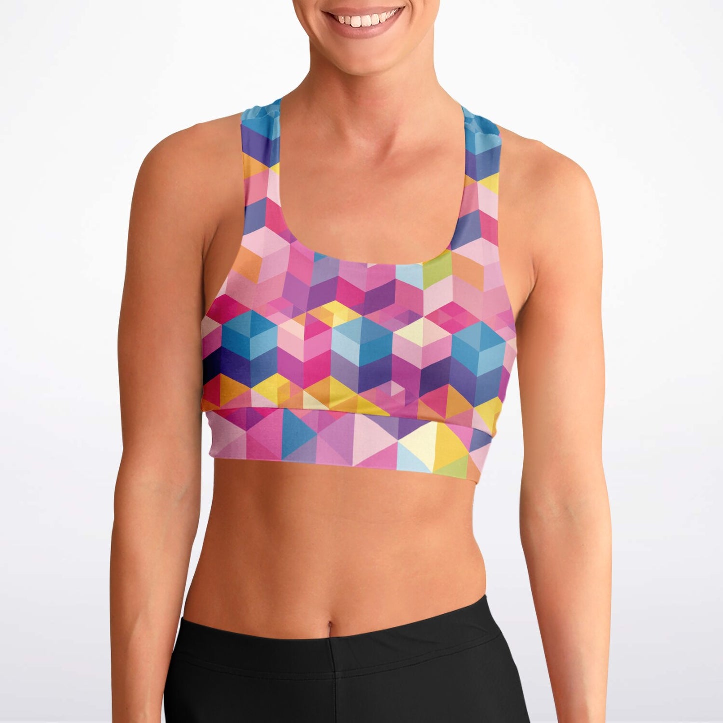 Kaleidoscope Dreams Padded Sports Bra