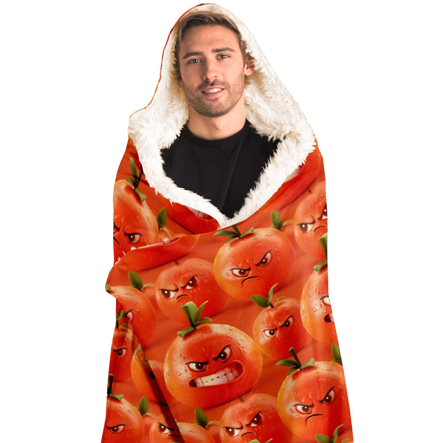 Angry Tomato Hooded Blanket