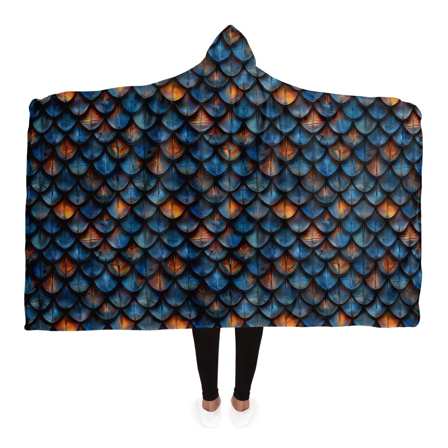 Enchanting Dragon Scale Hooded Blanket