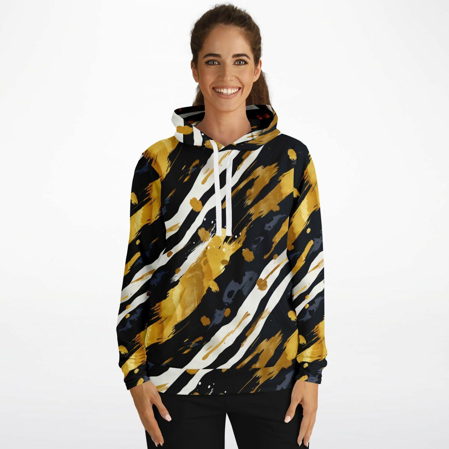 Wild Strokes Pullover Fashion Hoodie - AOP