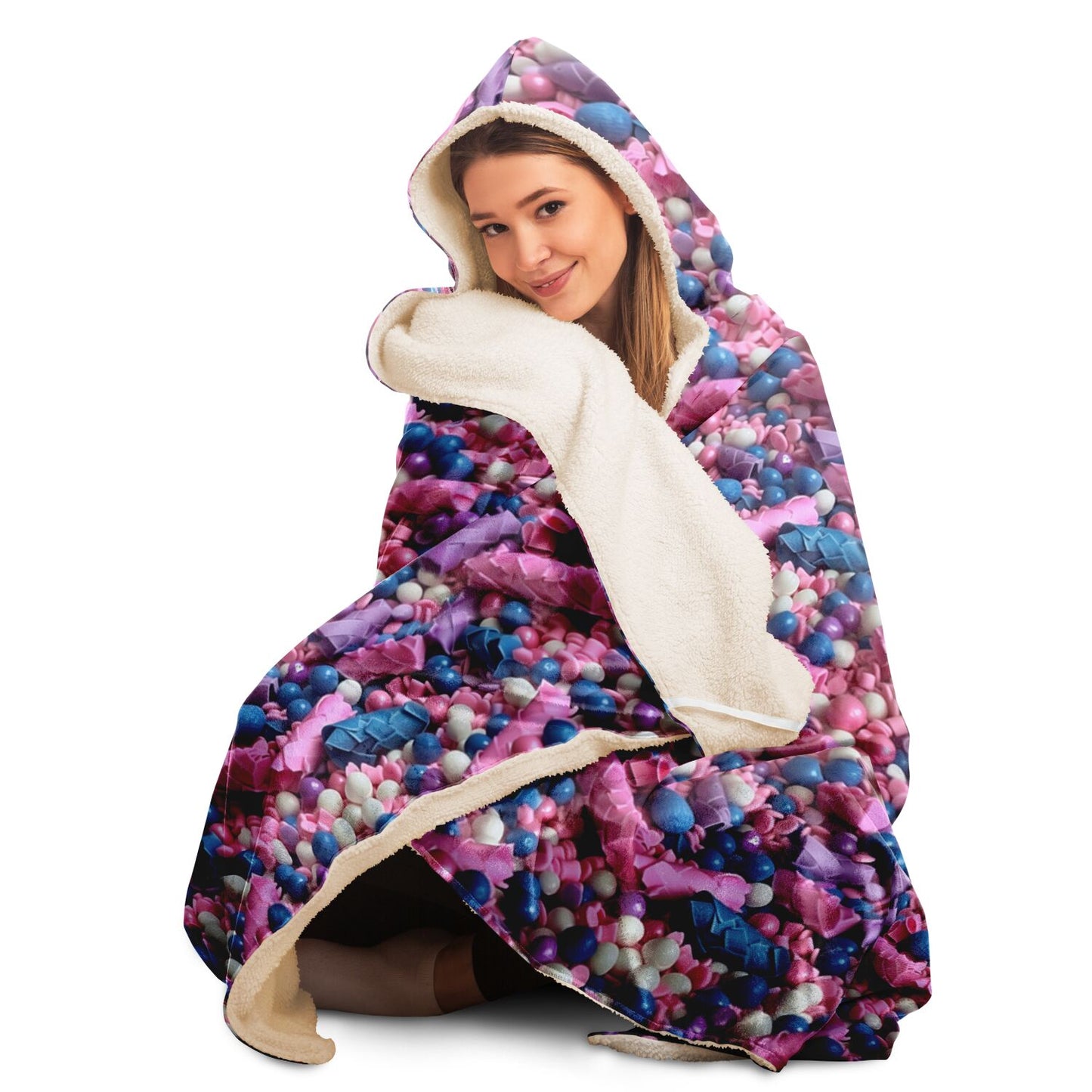 Sweet Candy Wonderland Hooded Blanket