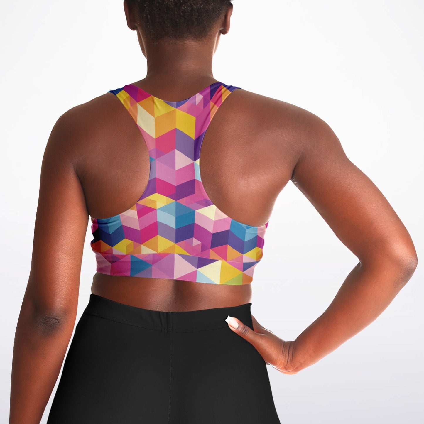 Kaleidoscope Dreams Padded Sports Bra