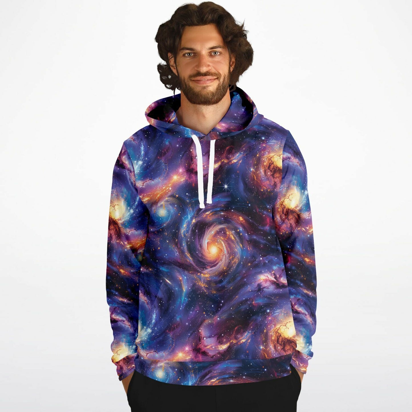 Cosmic Galaxy Pullover Fashion Hoodie - AOP