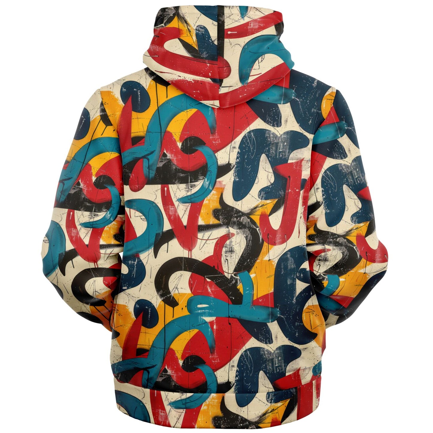 Urban Graffiti Microfleece Zip hoodie - AOP