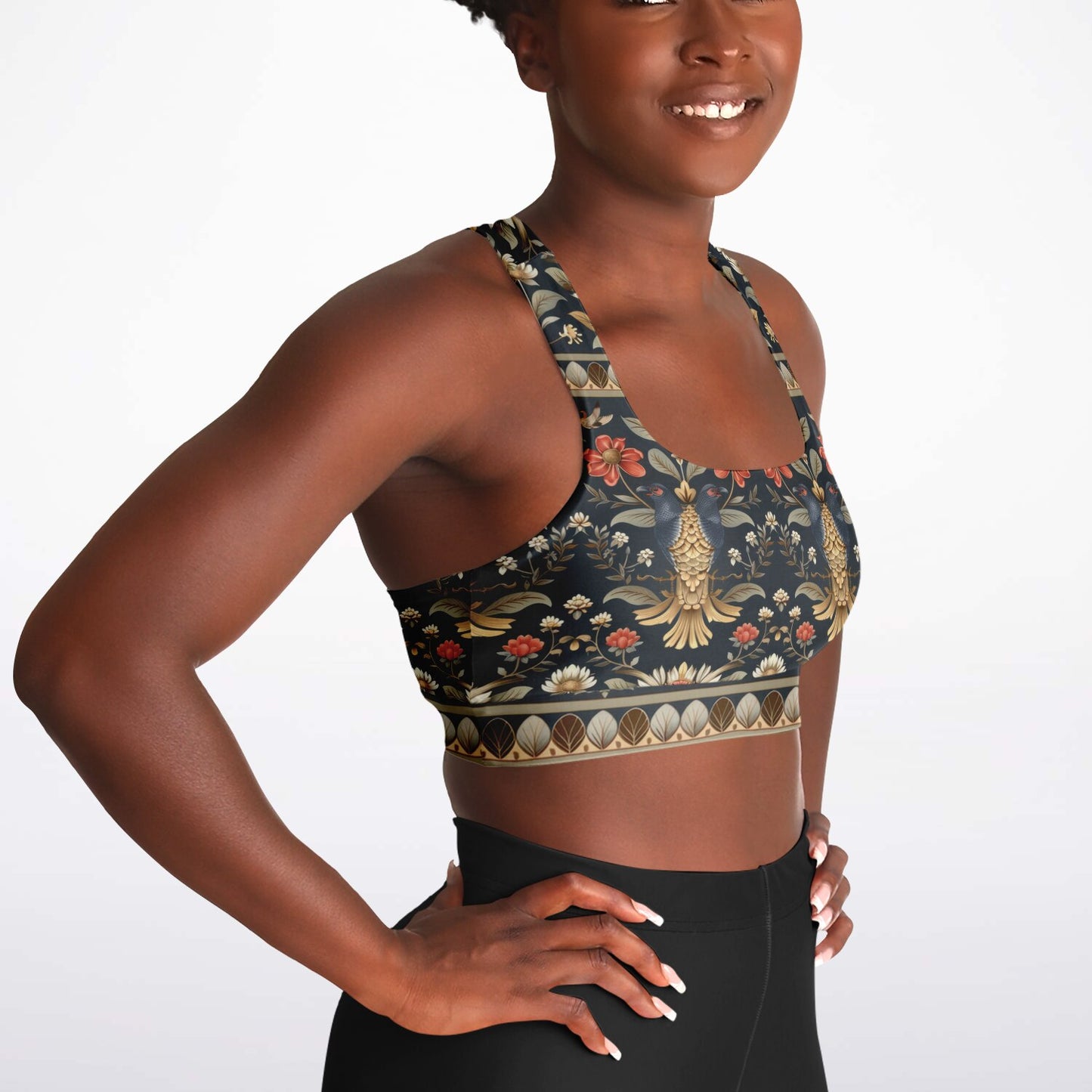 Regal Elegance Padded Sports Bra