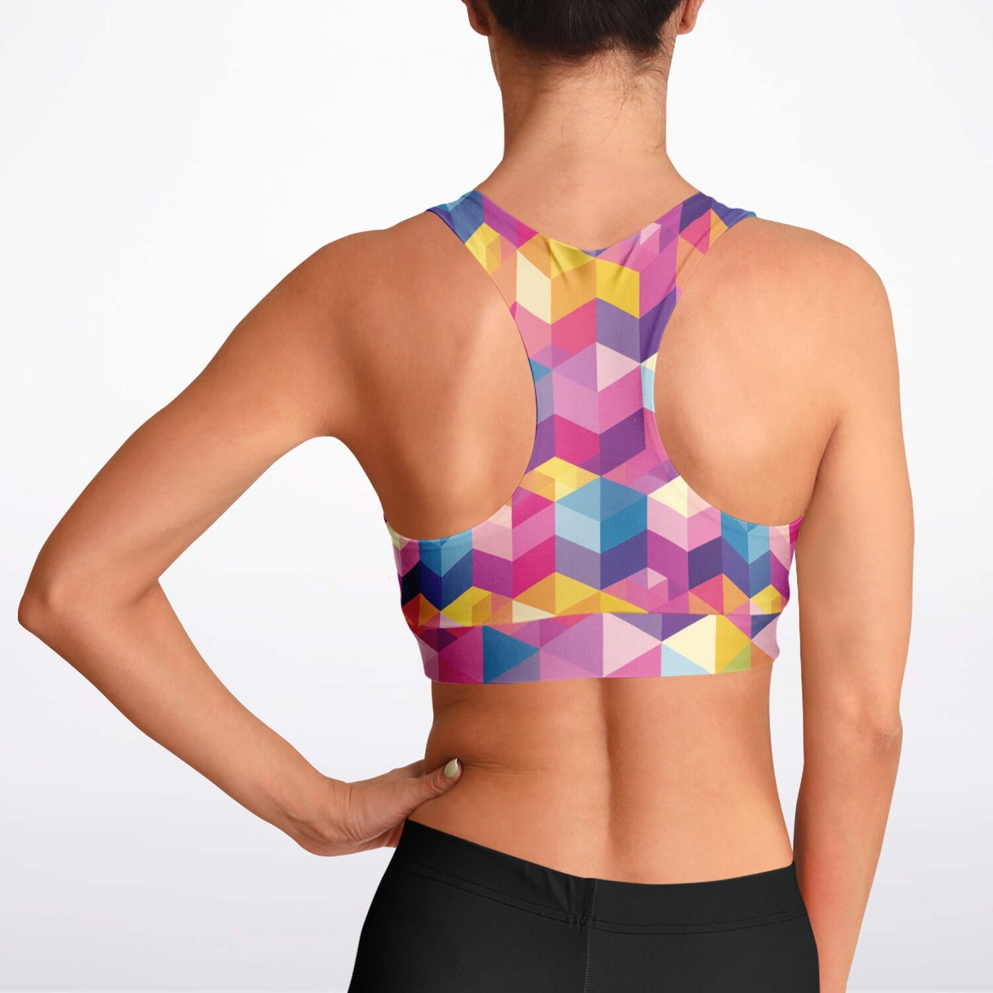 Kaleidoscope Dreams Padded Sports Bra