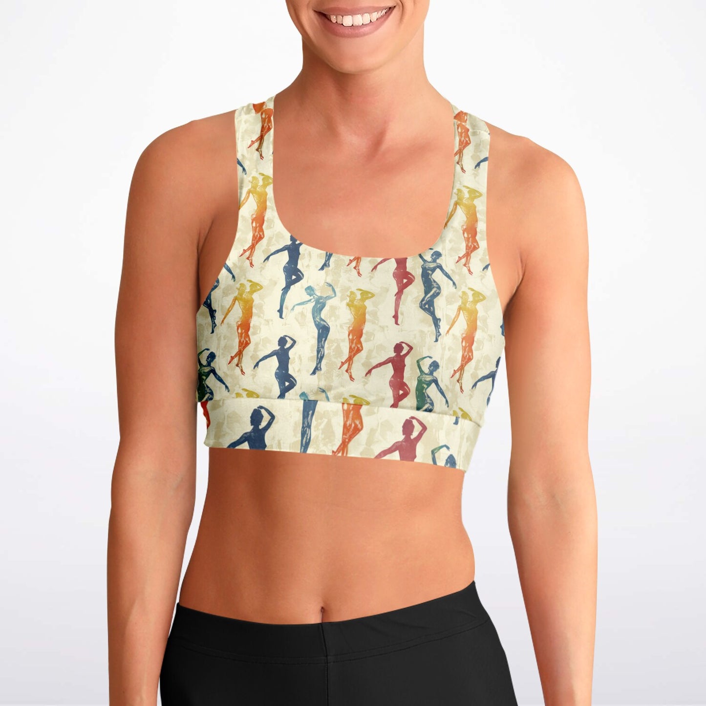 Dance Silhouettes Padded Sports Bra