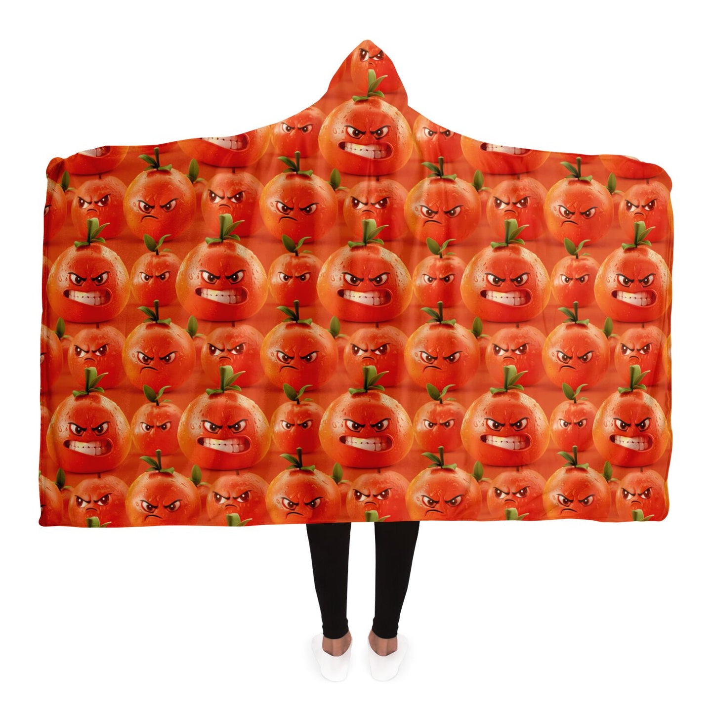 Angry Tomato Hooded Blanket