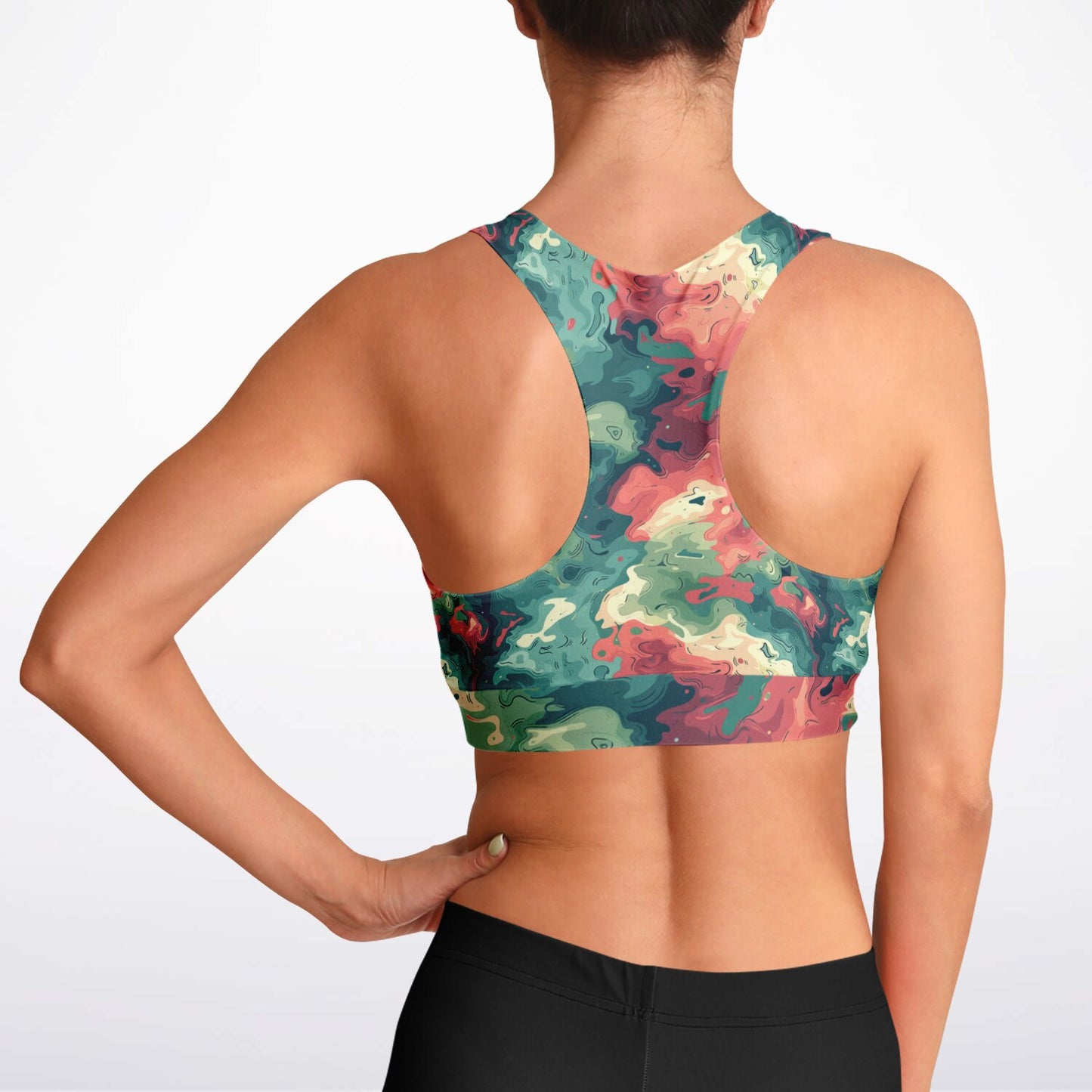 Camouflage Camo Padded Sports Bra