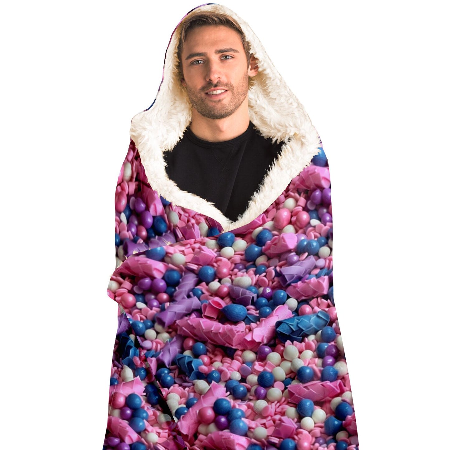 Sweet Candy Wonderland Hooded Blanket