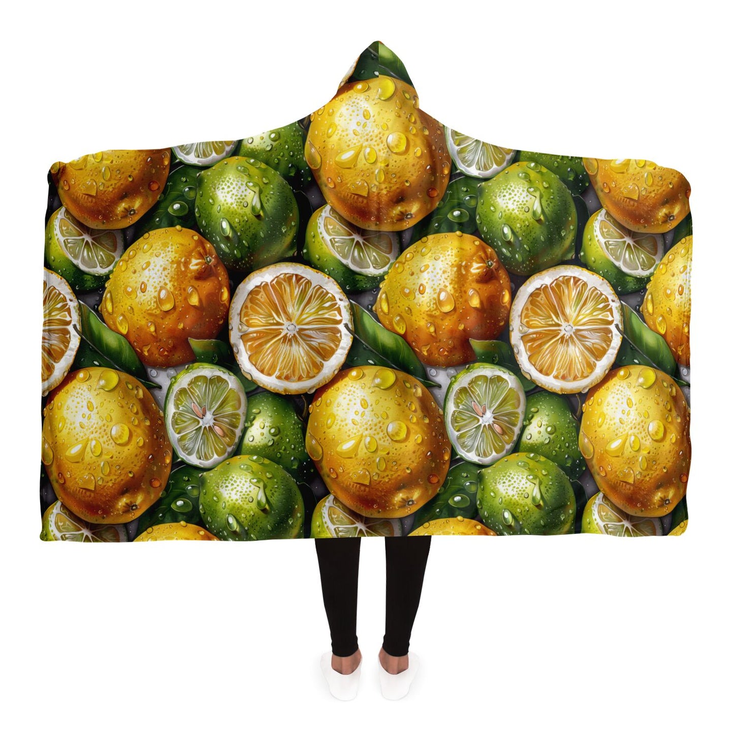 Citrus Delight Hooded Blanket