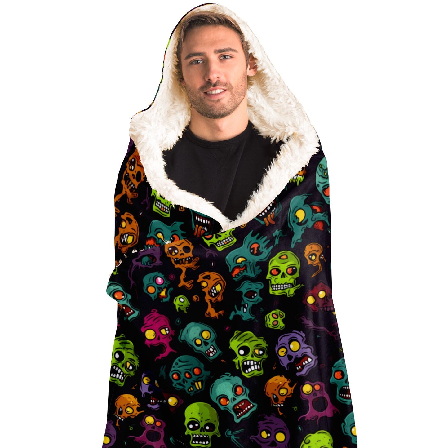 Spooky Zombie Hooded Blanket