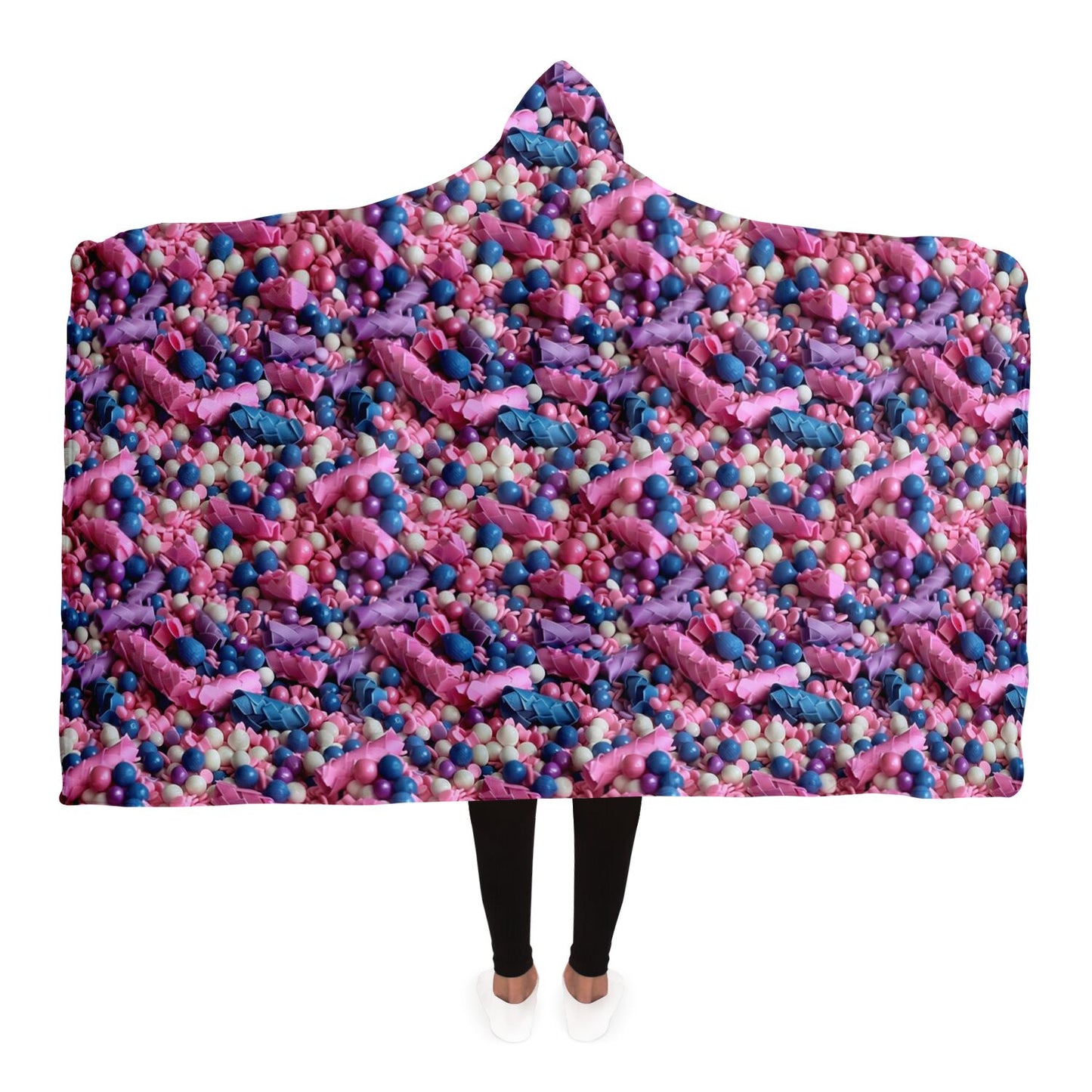 Sweet Candy Wonderland Hooded Blanket