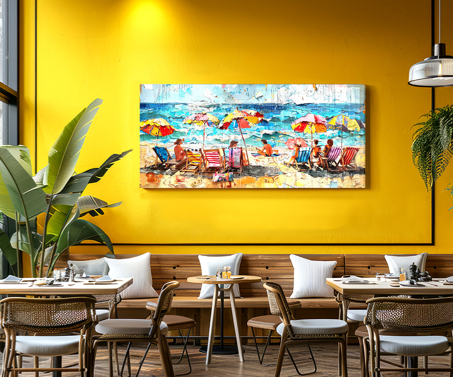 Summer Seaside Mosaics: Canvas of Seaside Colors