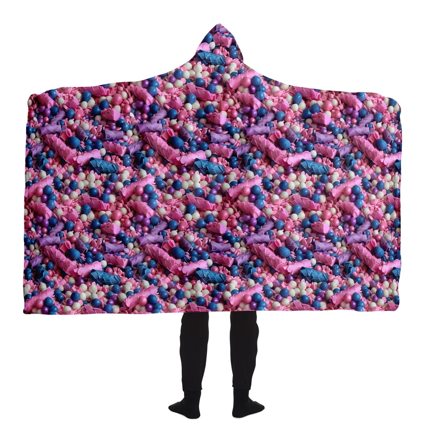 Sweet Candy Wonderland Hooded Blanket