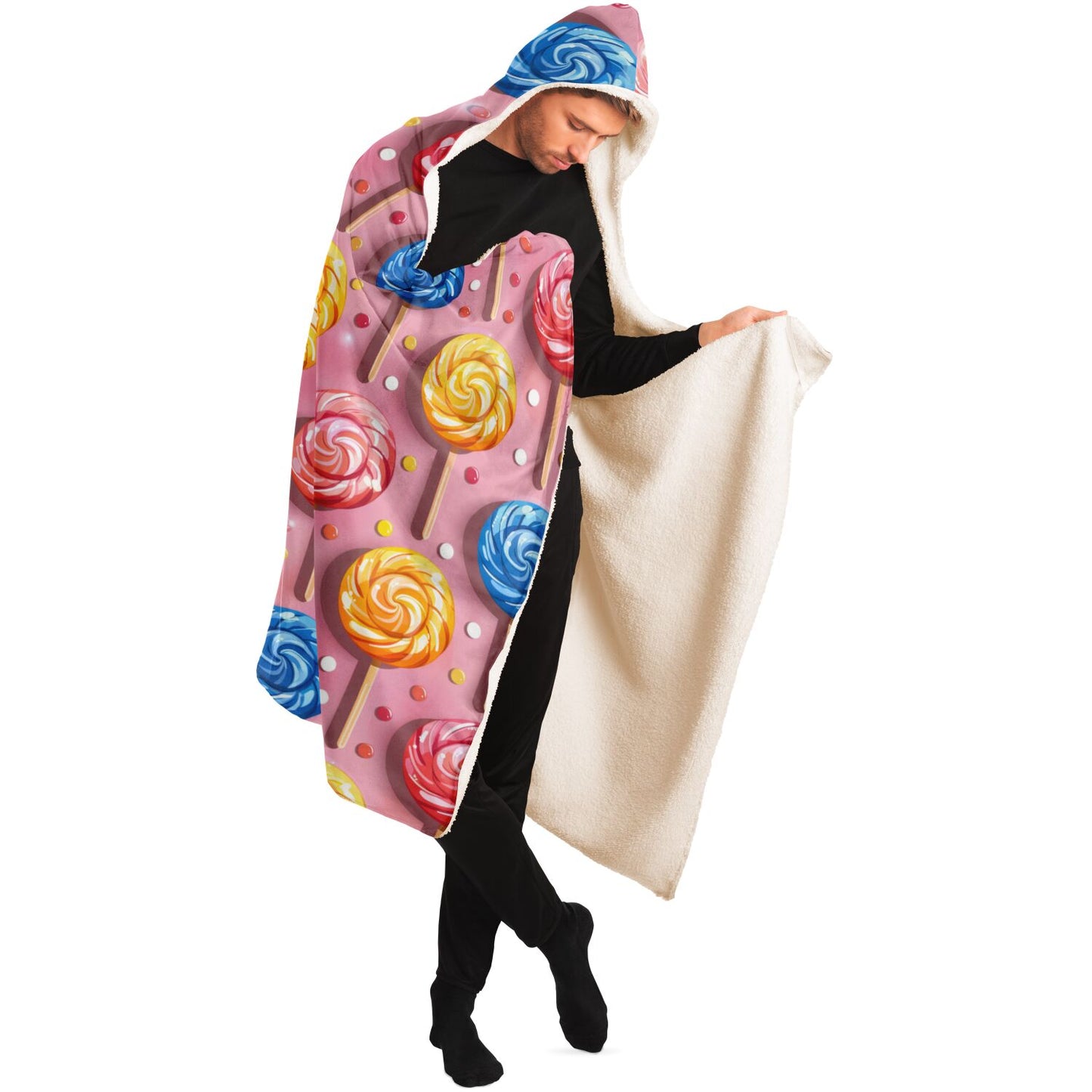 Candy Swirl Delight Hooded Blanket