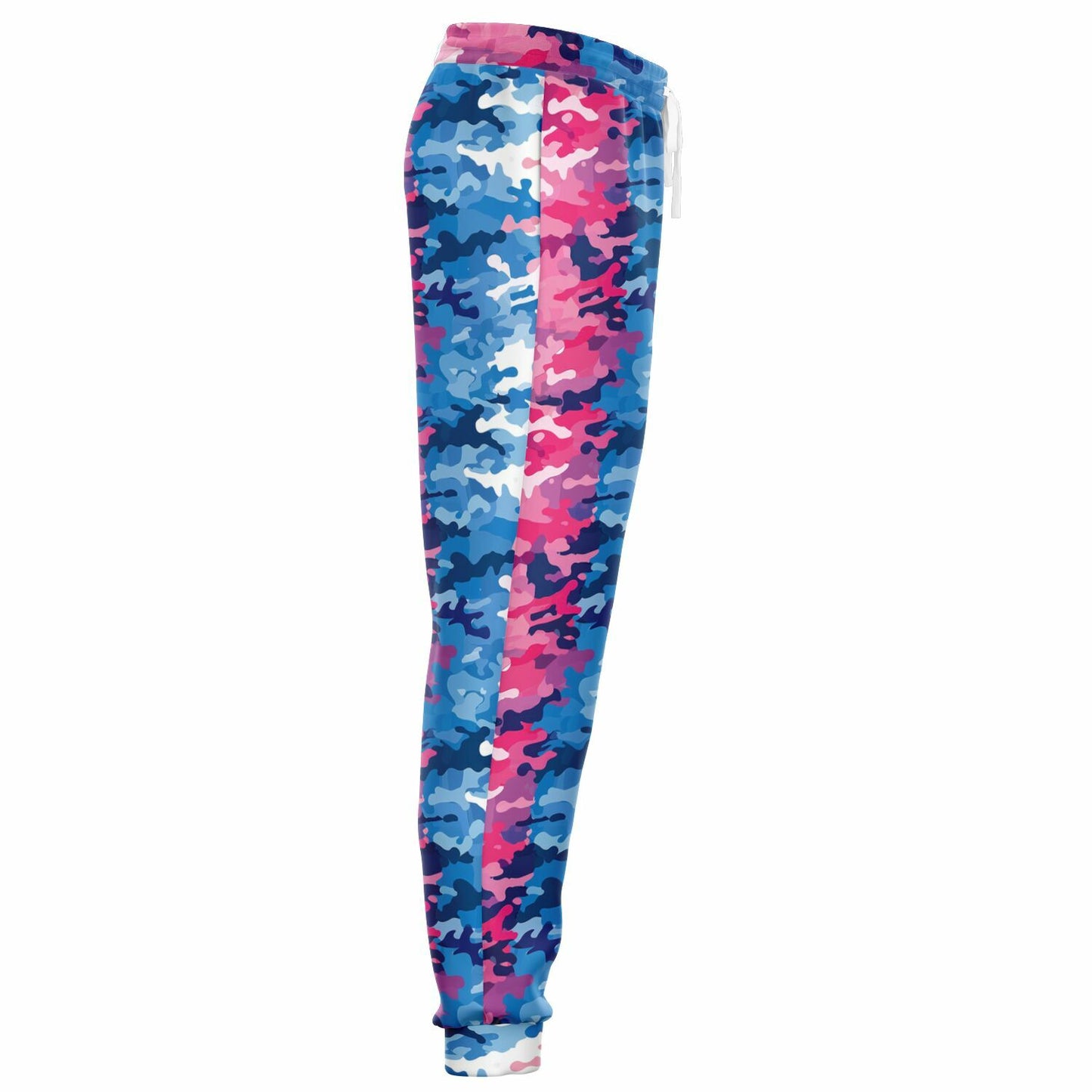 Vibrant Pink & Blue Camo Unisex Joggers - AOP