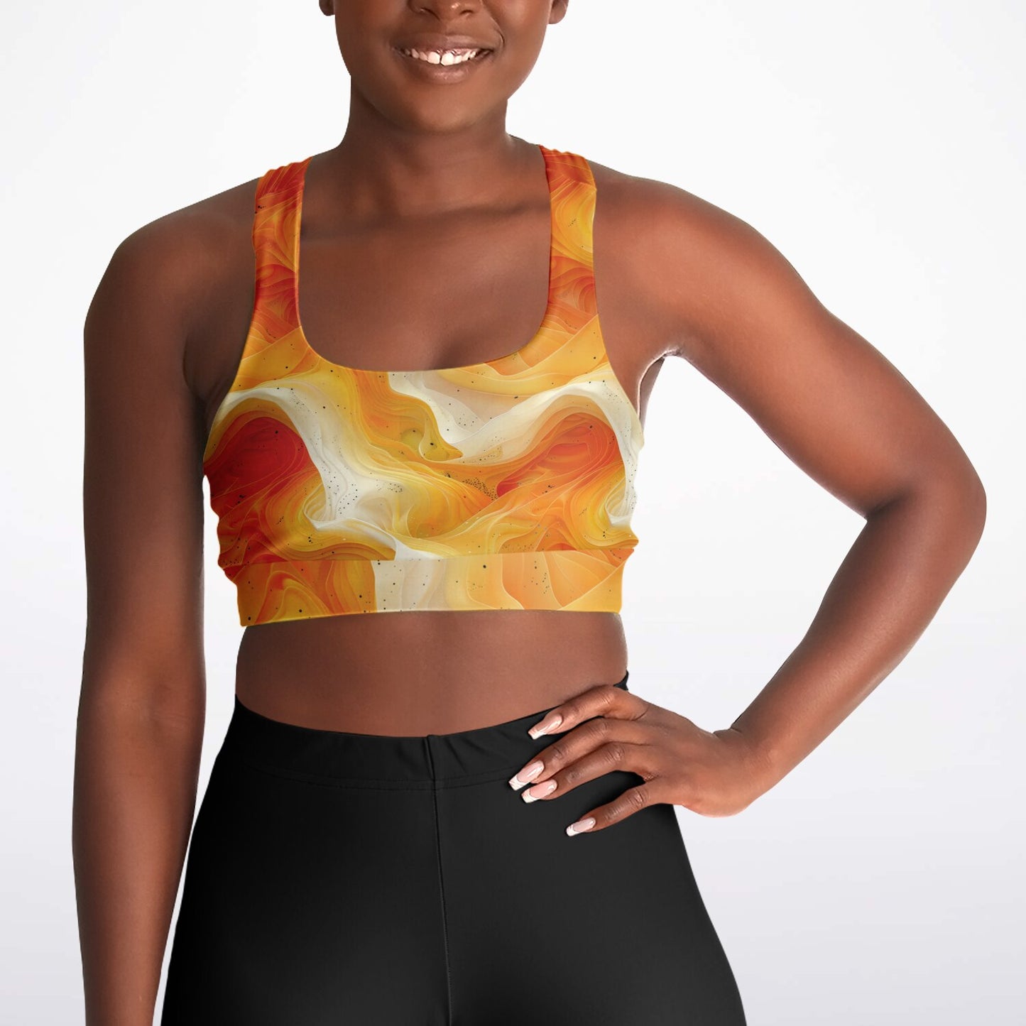 Smokey Lava Swirl Sports Bra