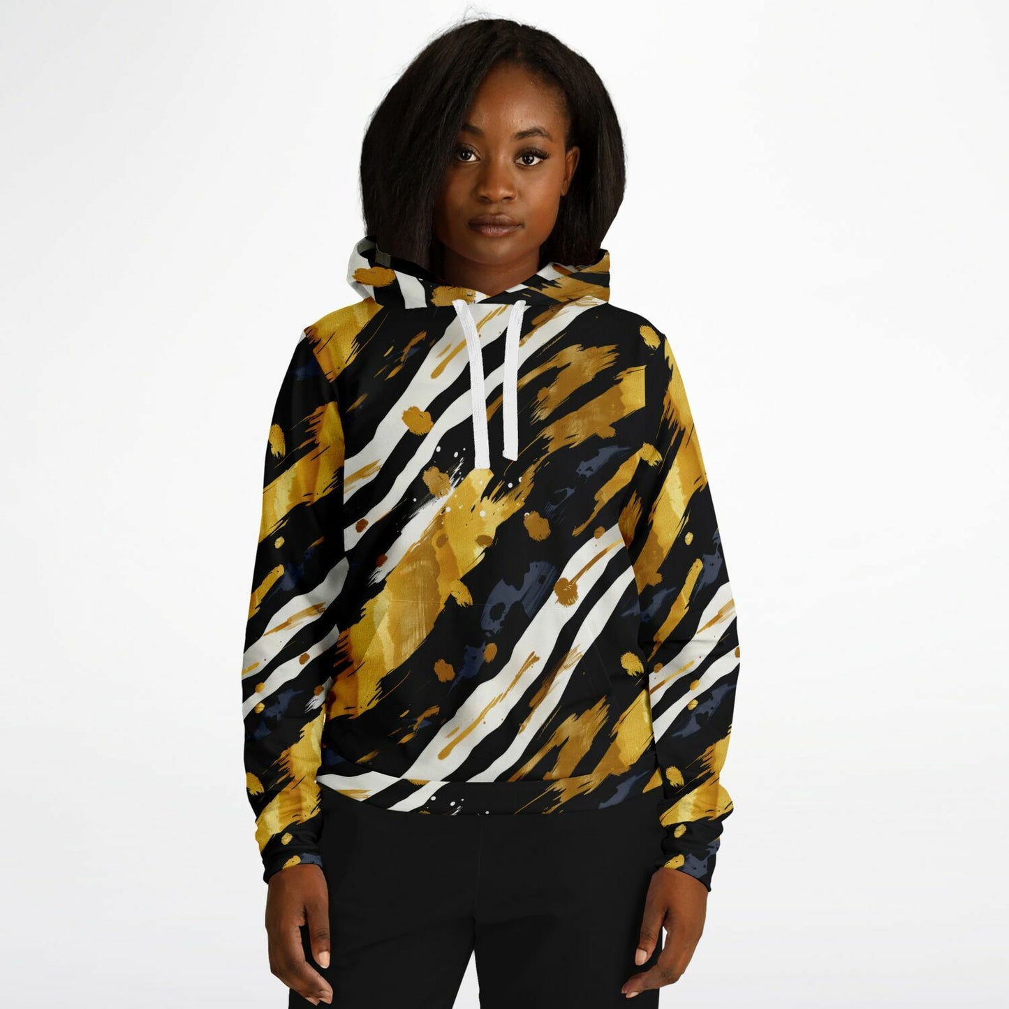 Wild Strokes Pullover Fashion Hoodie - AOP