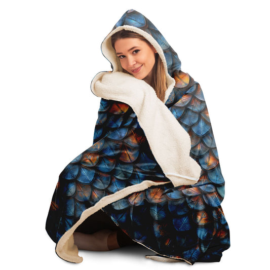 Enchanting Dragon Scale Hooded Blanket