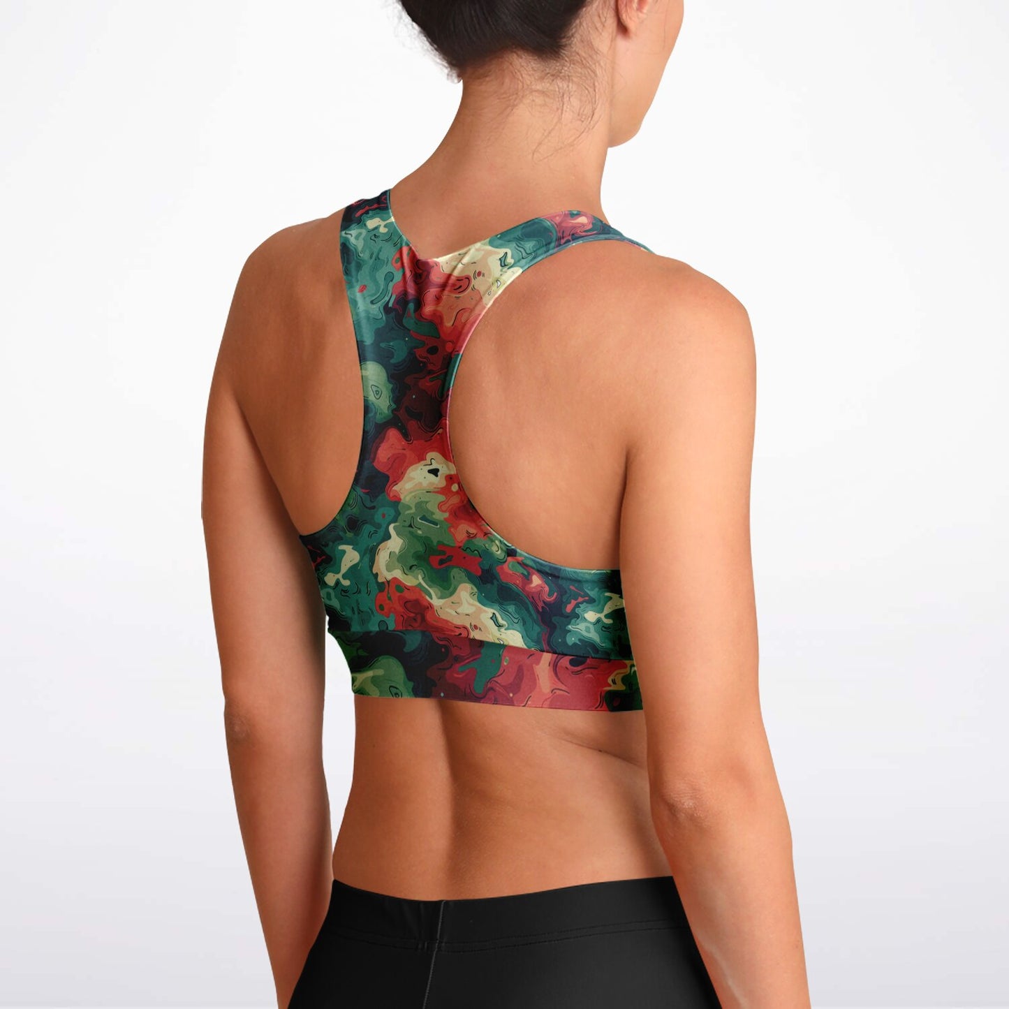 Camouflage Camo Padded Sports Bra