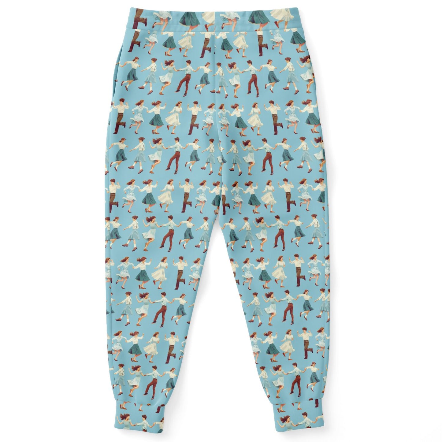 Retro Dance High-Waisted Joggers for Fun and Stylish Loungewear - AOP