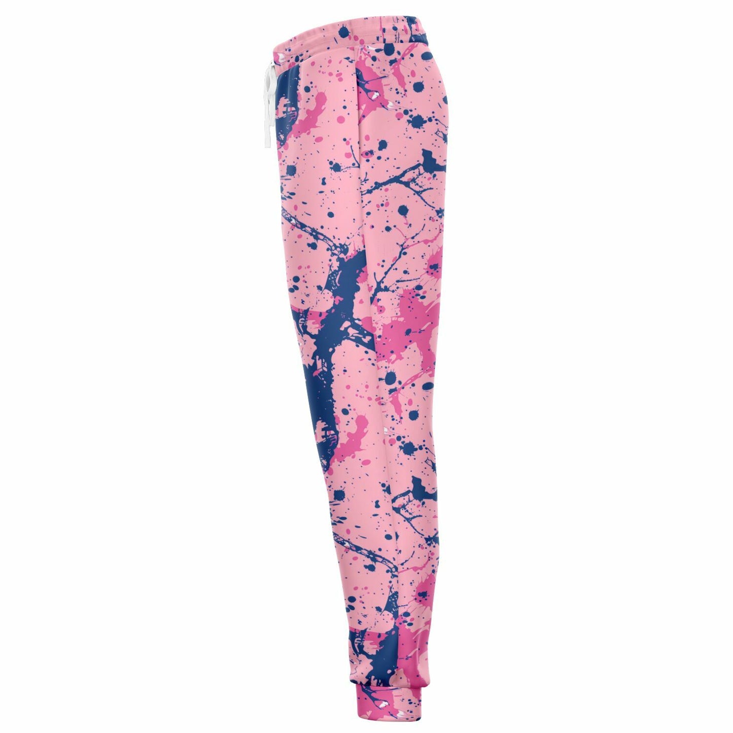 Pink And Blue Splash Joggers - AOP