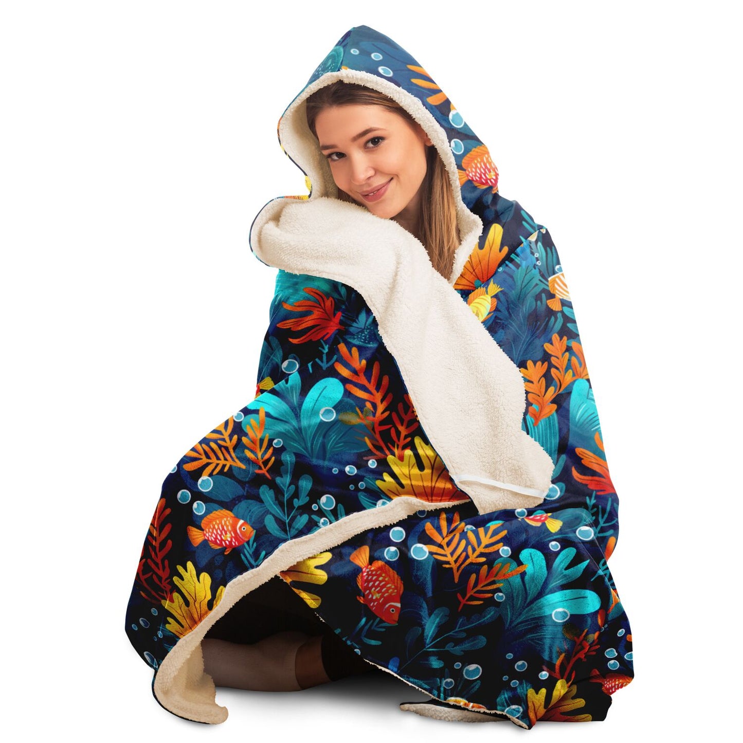 Underwater Paradise Hooded Blanket