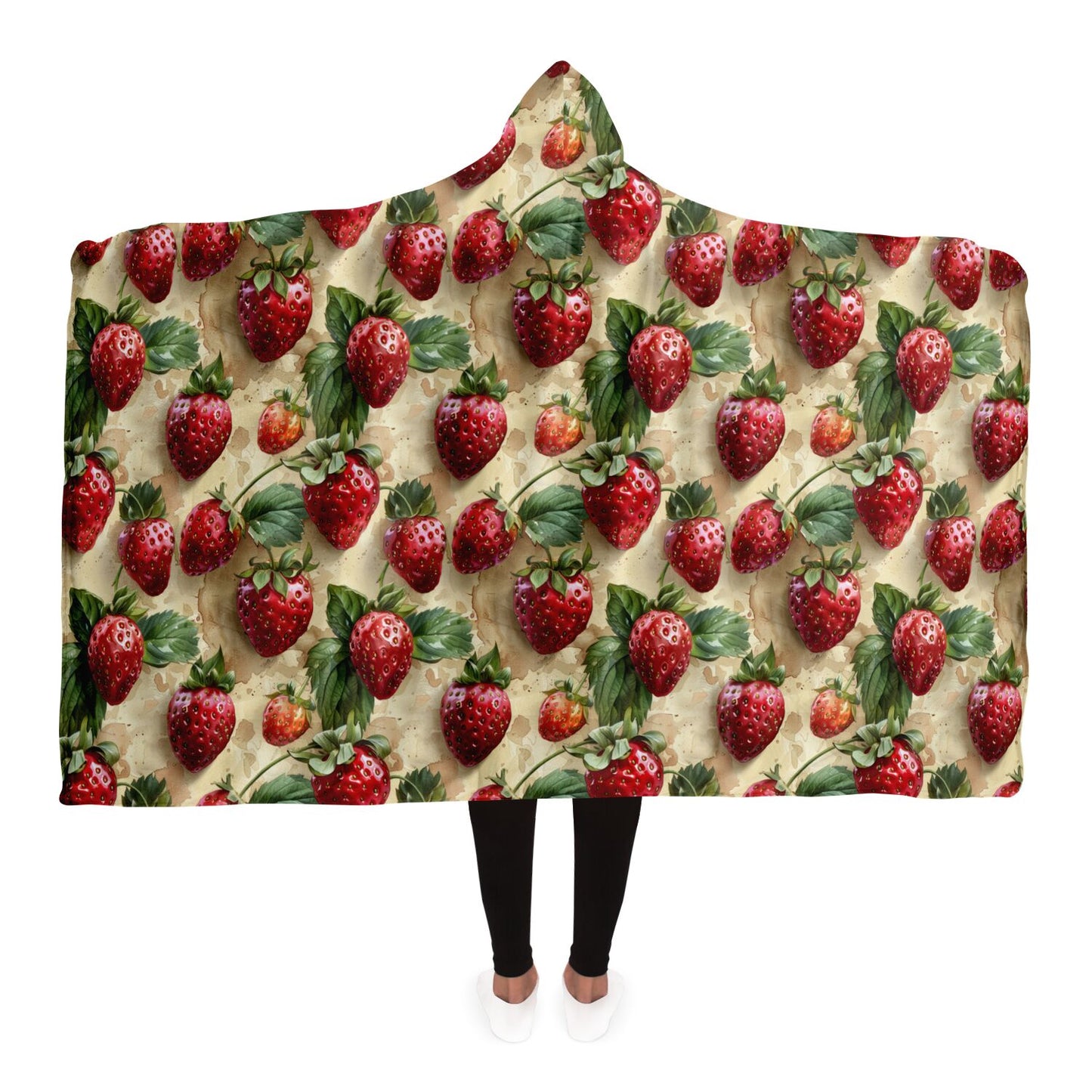 Juicy Strawberry Hooded Blanket