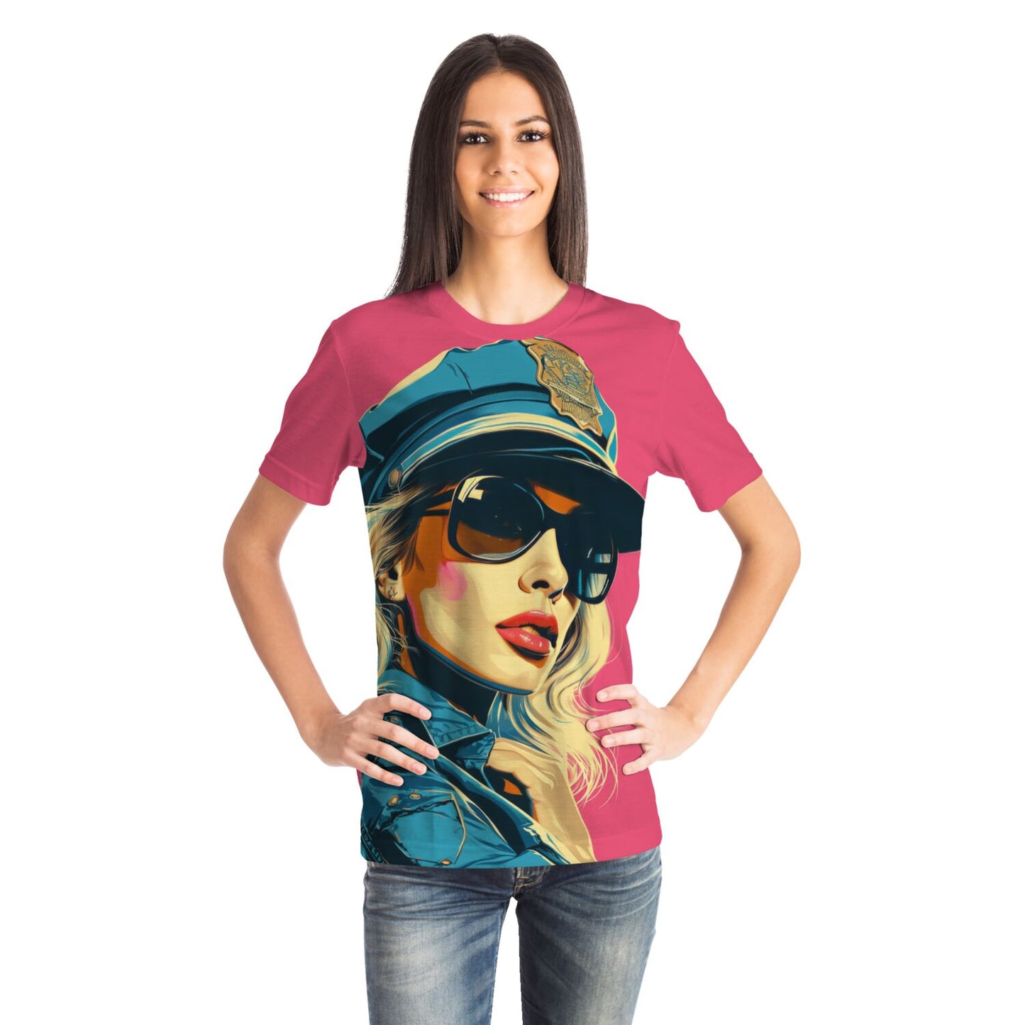 Pop Art Police Officer Women's T-Shirt