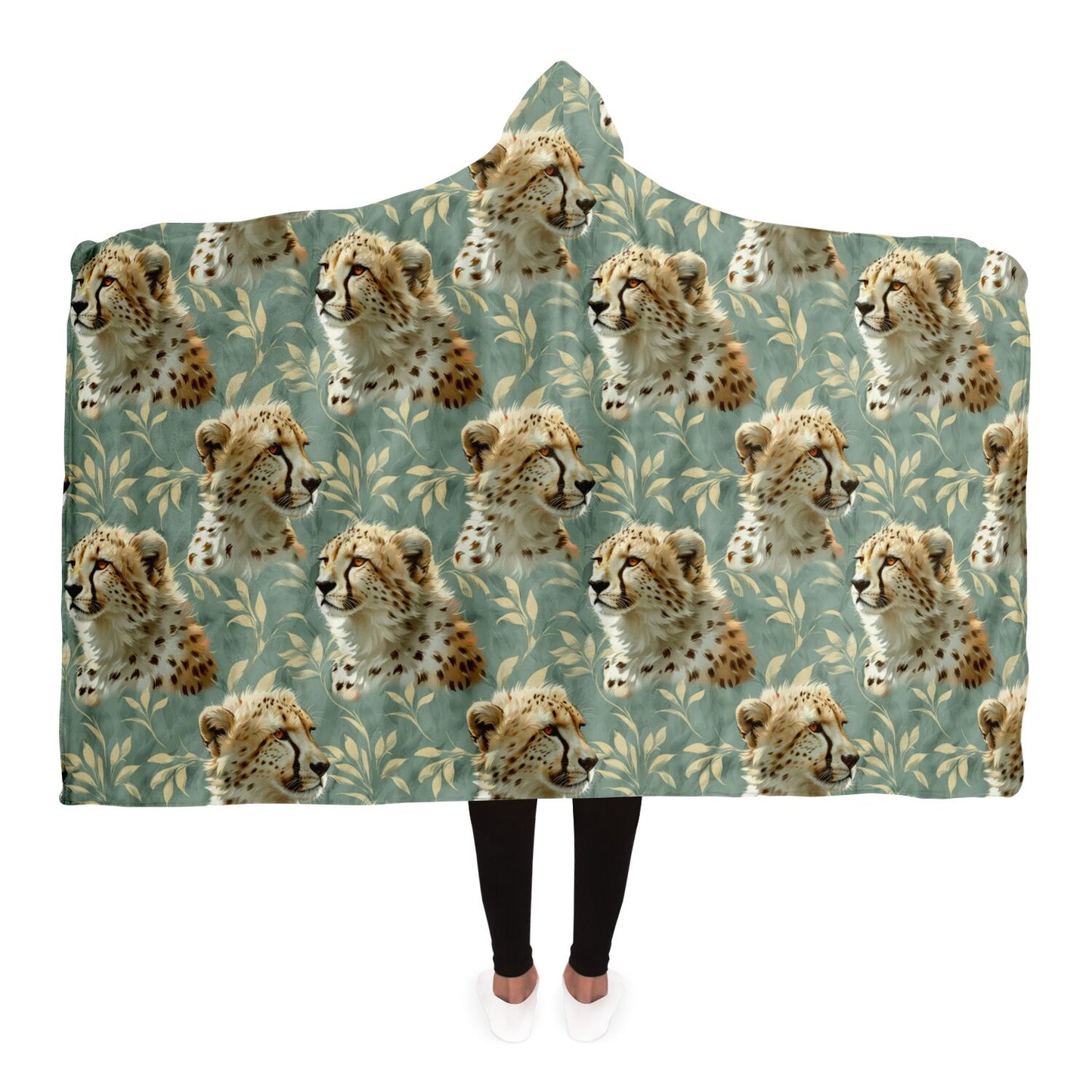 Majestic Cheetah Hooded Blanket