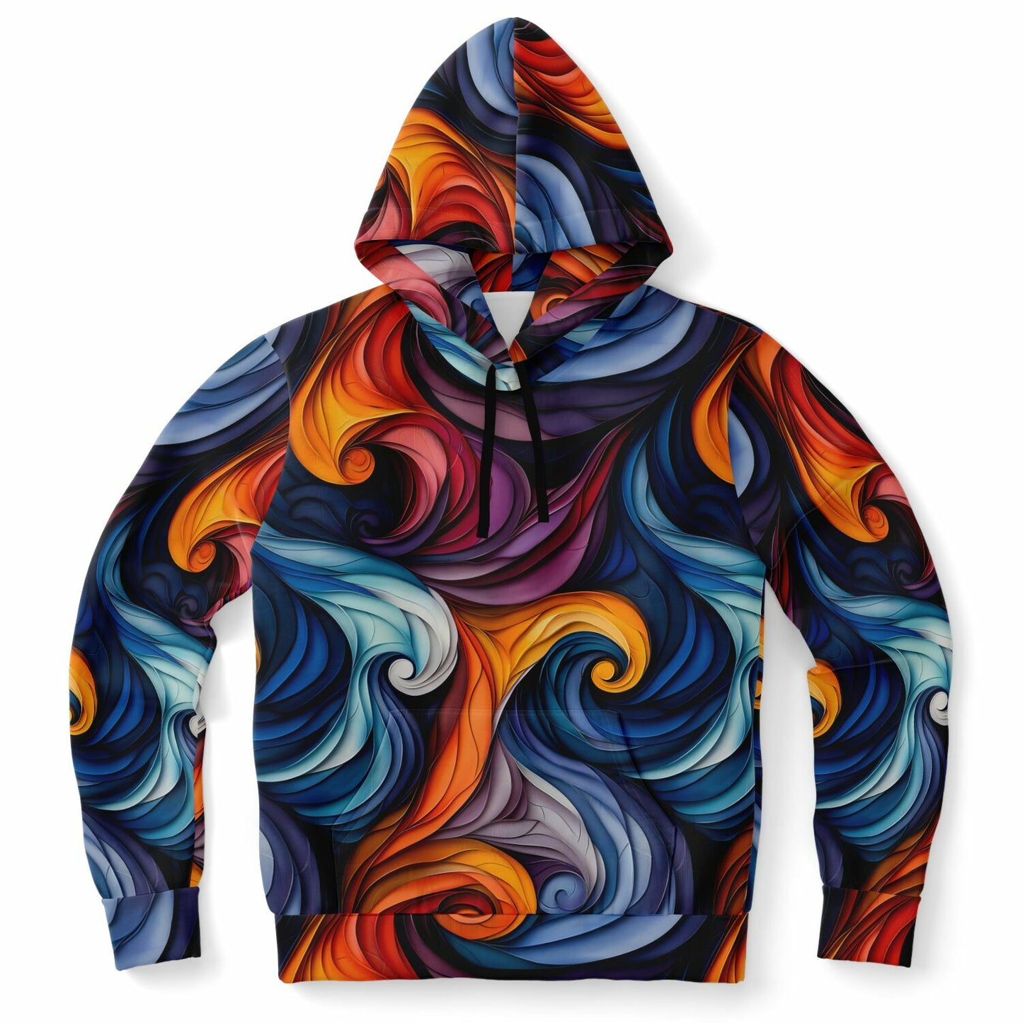 Vibrant Swirls Women's Hoodie for Bold and Artistic Style - AOP